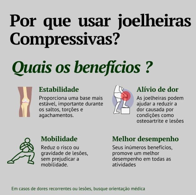 Benefícios da joelheira para estabilidade e mobilidade
